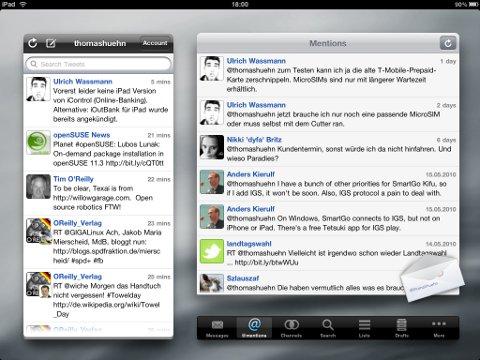 Erwähnungen in Twittelator
