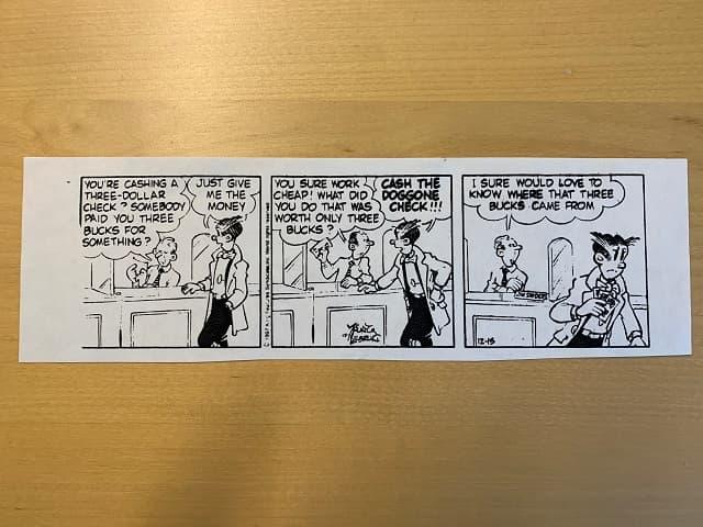 Comic-Strip, den Donald Knuth mitgeschickt hat